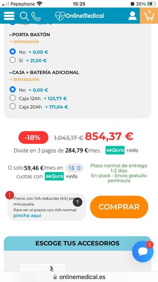 Scooter de movilidad R300 Medical Pro