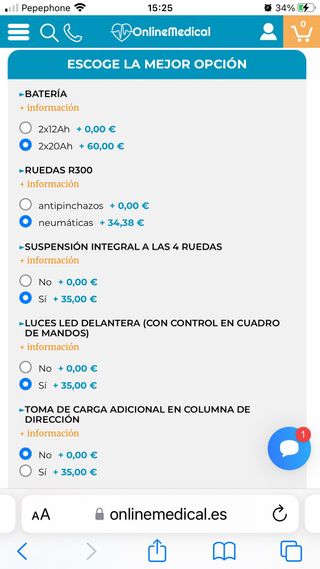 Scooter de movilidad R300 Medical Pro