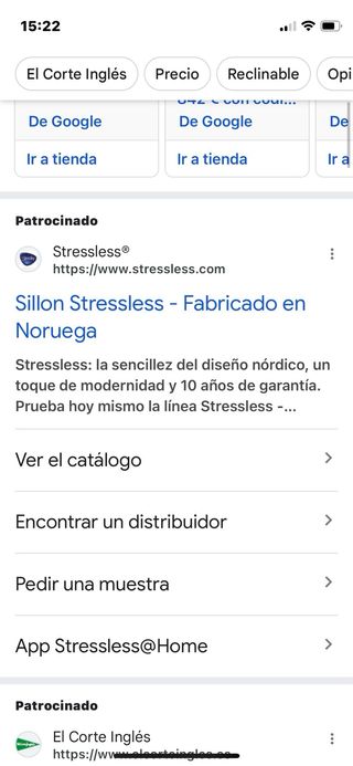 Sillon trisillo reclinable de piel azul marino