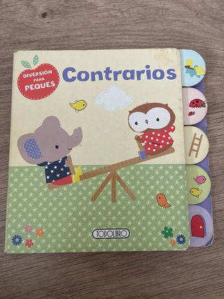Libro para niños pequeños Contrarios