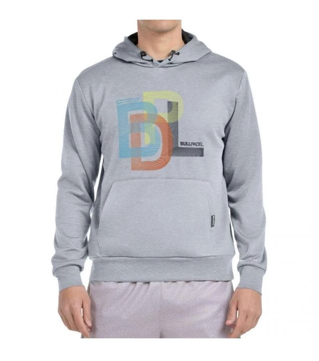 Sudadera Bullpadel Gondo Gris Medio Vigore