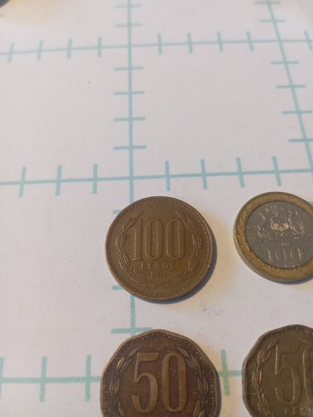 4 monedas chilenas