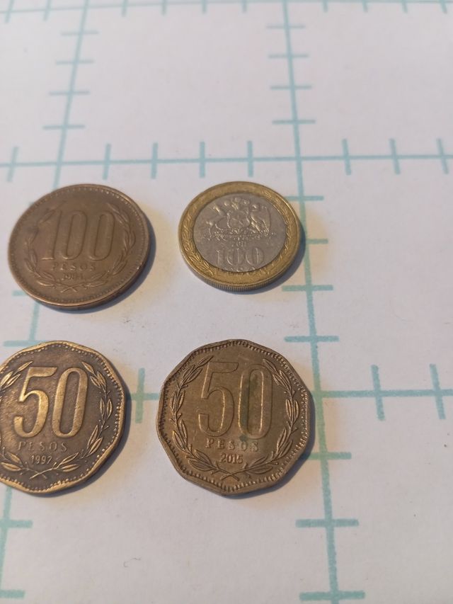 4 monedas chilenas