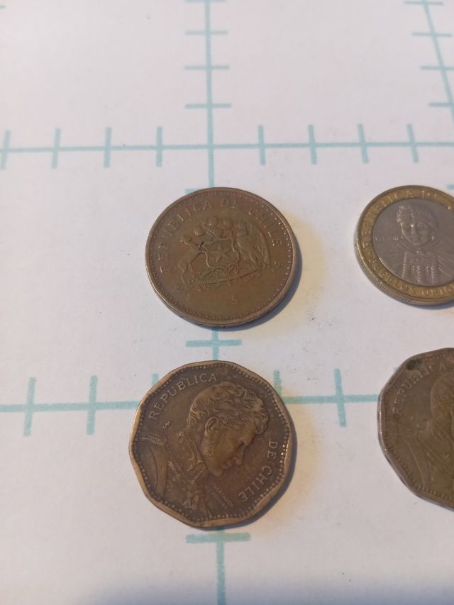 4 monedas chilenas