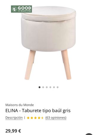 Due sgabelli/poltroncine con spazio di archiviazione