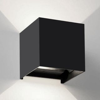 5 APPLIQUE A LED CUBO NERO 10W