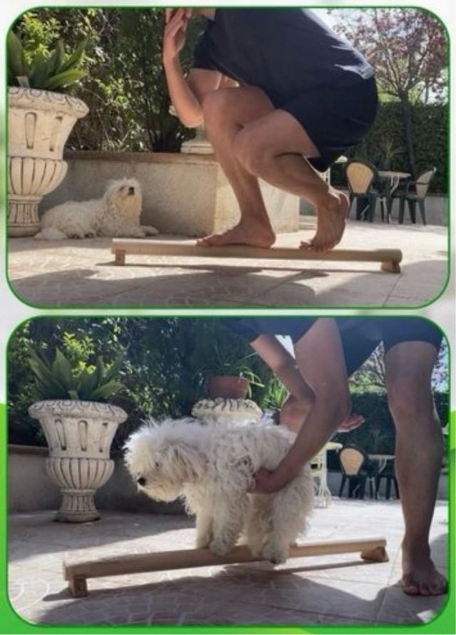 Barra de equilibrio de madera 100cm NUEVA