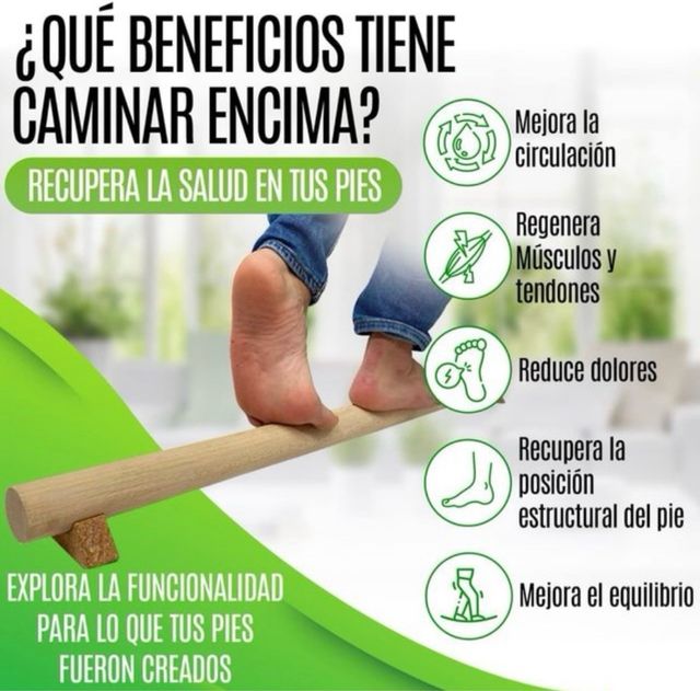 Barra de equilibrio de madera 100cm NUEVA