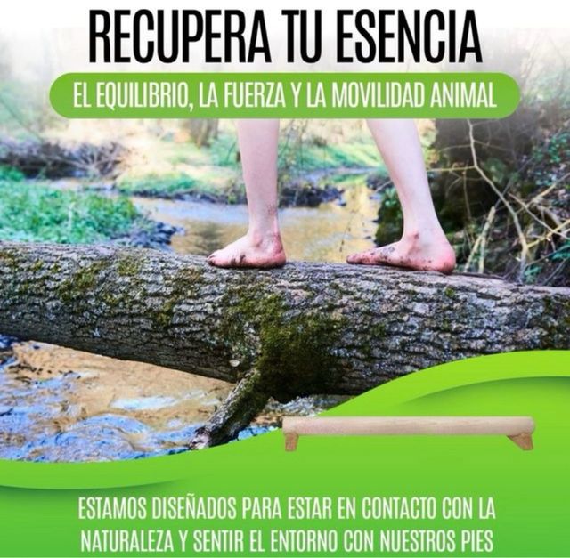 Barra de equilibrio de madera 100cm NUEVA