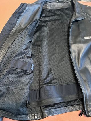 Chaqueta de moto cuero piel axo