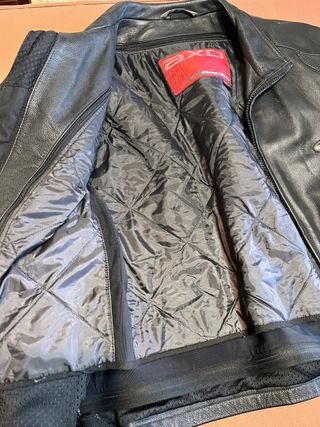 Chaqueta de moto cuero piel axo