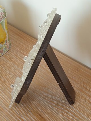 Espejo veneciano, tallado en cristal de Murano