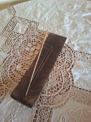 Porta Incensi in Legno Fatto a Mano