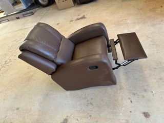 SILLON RECLINABLE PIEL MARRON