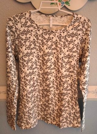 Camiseta mujer manga larga talla L 