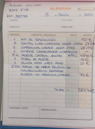 Suzuki GS 500 | A2 | ITV recién pasada