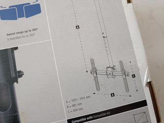 Soporte TV techo tele