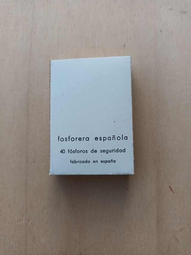 Cajas de cerillas de Mojácar.