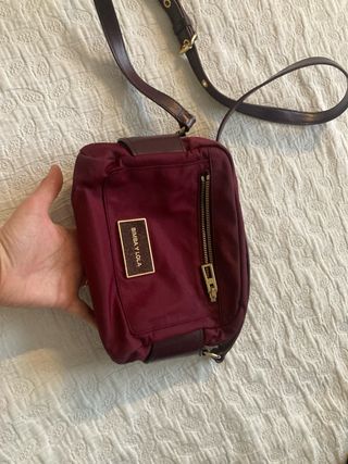 Bolso bandolera bimba y lola burdeos lona