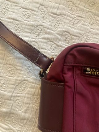 Bolso bandolera bimba y lola burdeos lona