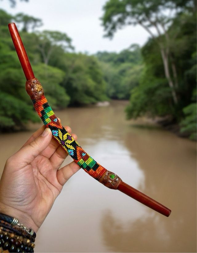 Tepi soplador ceremonial tribu cofán