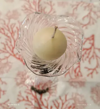 Porta candela in vetro di Murano