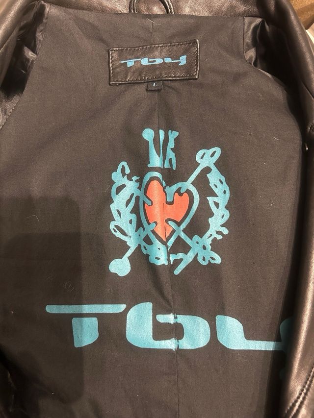 Chaqueta negra piel peletería