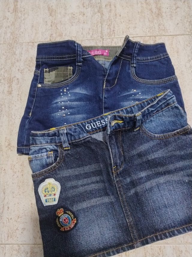 Lote 6 faldas y 1 pantalón niña