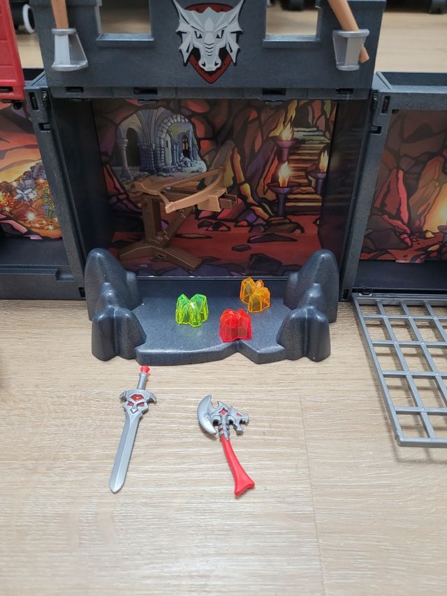 Cofre caballeros de playmobil