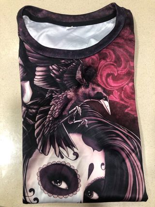 Camiseta Calavera Catrina mujer XL nueva