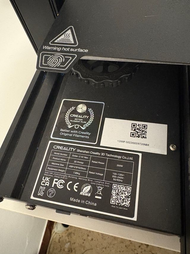 IMPRESORA 3D ENDER-3 V2 NEO CREALITY Pract nueva