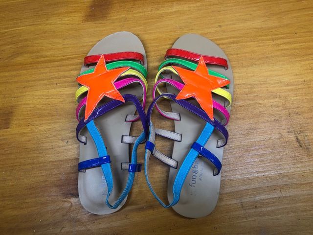 sandalias multicolor verano 35