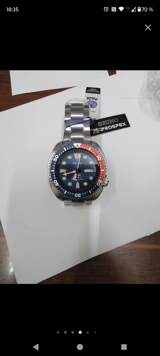 Reloj Seiko tortuga padi