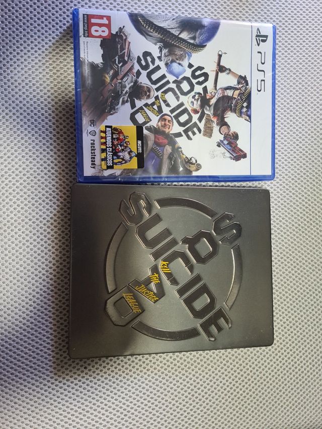 Juego Ps5 Suicide Squad + estuche metalico edición