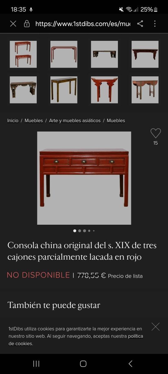 Antigua Consola china Original