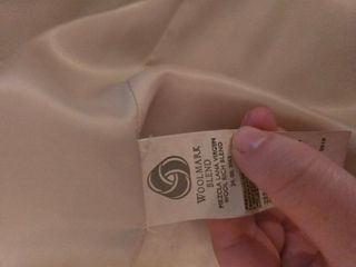 Abrigo beige de lana virgen