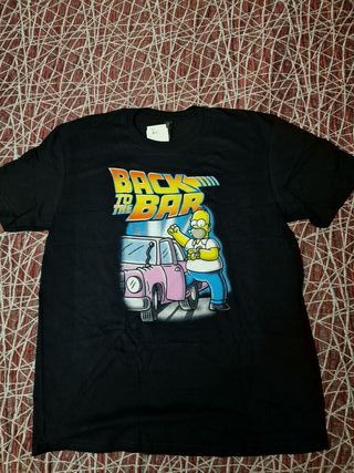 Camiseta Homer Simpson ¨Back To The Bar¨ - Talla L