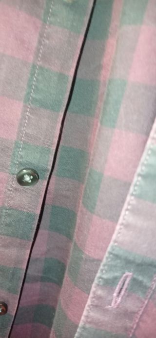 Camisa cuadros Burdeos talla M chico