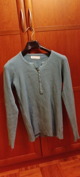 Gris azul camiseta mujer S.. Estrenar 
