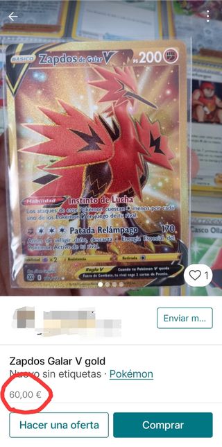 CartasEX POKEMON sv2a 151 zapdos TCG MEWTWO