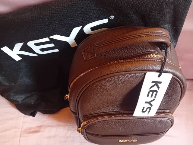 BORSA DONNA A ZAINETTO ORIGINALE IN PELLE "KEYS"