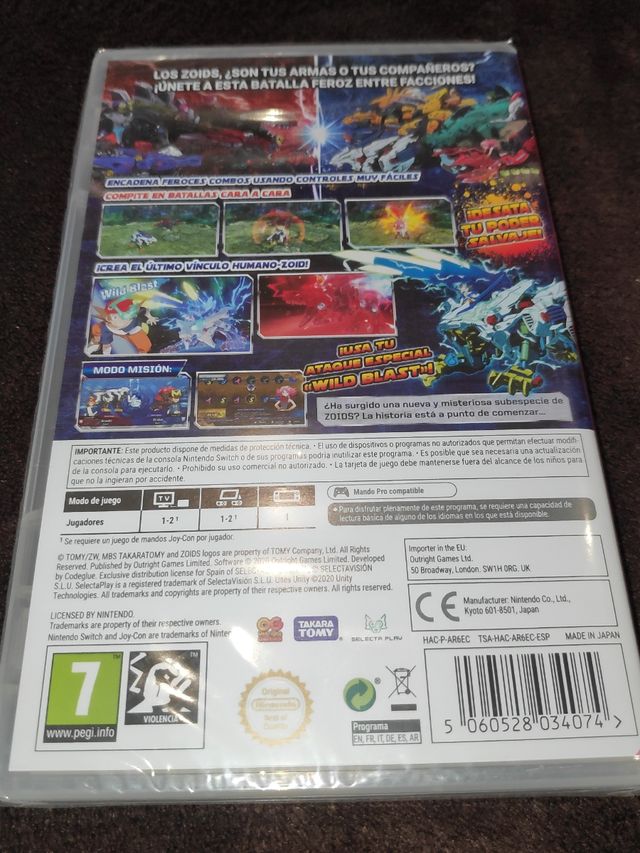 Zoids Nintendo Switch Nuevo