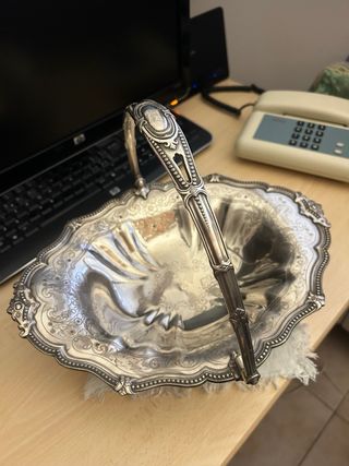 Cestino centrotavola argento Sheffield