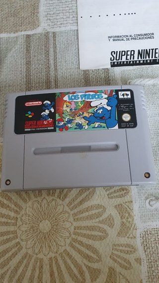 Juego Los Pitufos Super Nintendo PAL