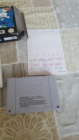 Juego Los Pitufos Super Nintendo PAL