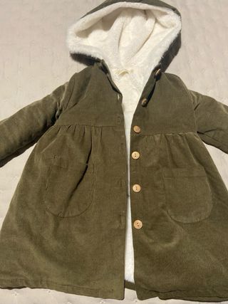 Abrigo pana niña 5/6 años