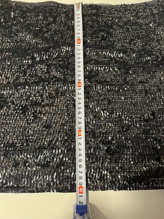 Mini falda fiesta lentejuelas negra