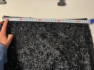 Mini falda fiesta lentejuelas negra