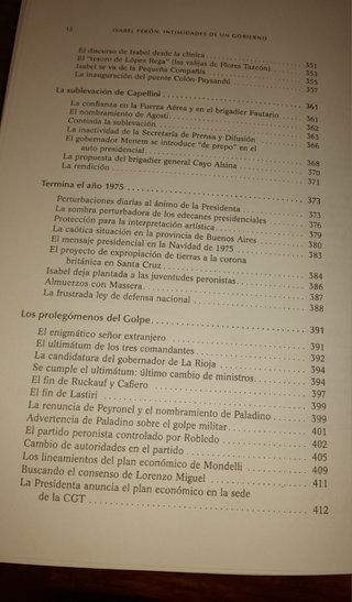 Isabel Perón: Intimidades De Un Gobierno