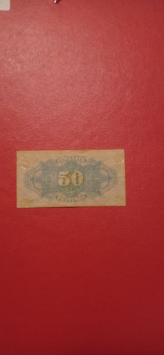 Billete de 50 céntimos de peseta